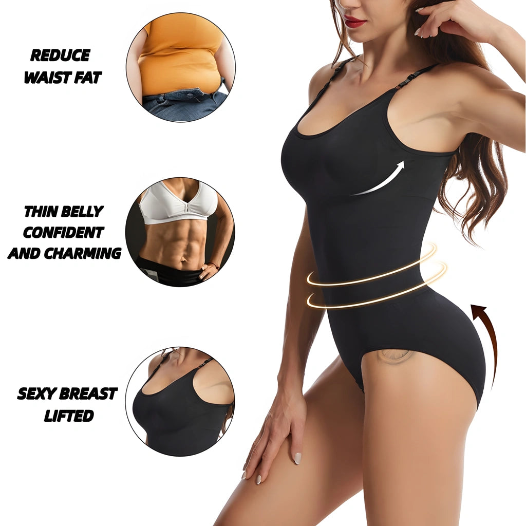 Premium Tummy Control Shapewear Bodysuit - Butt Lifter & Full Bust Support with Snap Closure (Multiple Colors & Sizes XS-5XL)