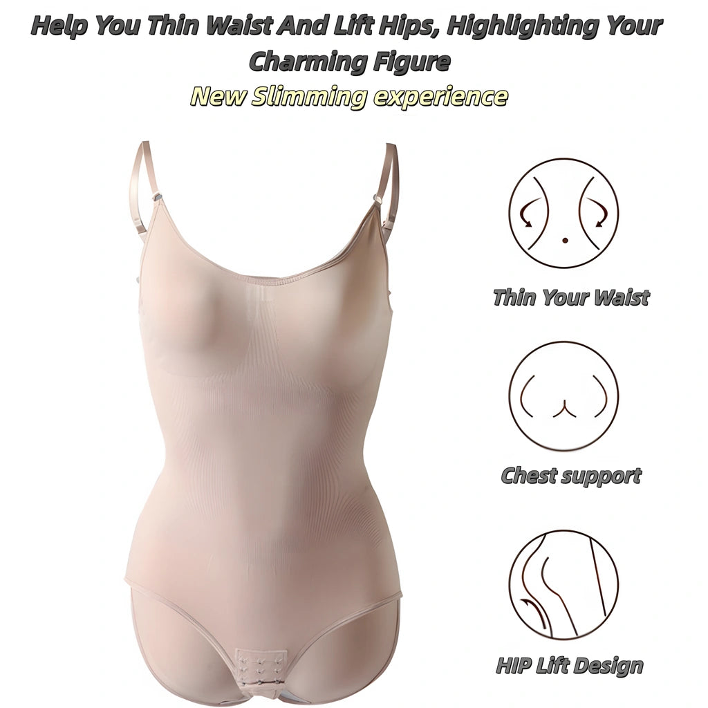 Premium Tummy Control Shapewear Bodysuit - Butt Lifter & Full Bust Support with Snap Closure (Multiple Colors & Sizes XS-5XL)