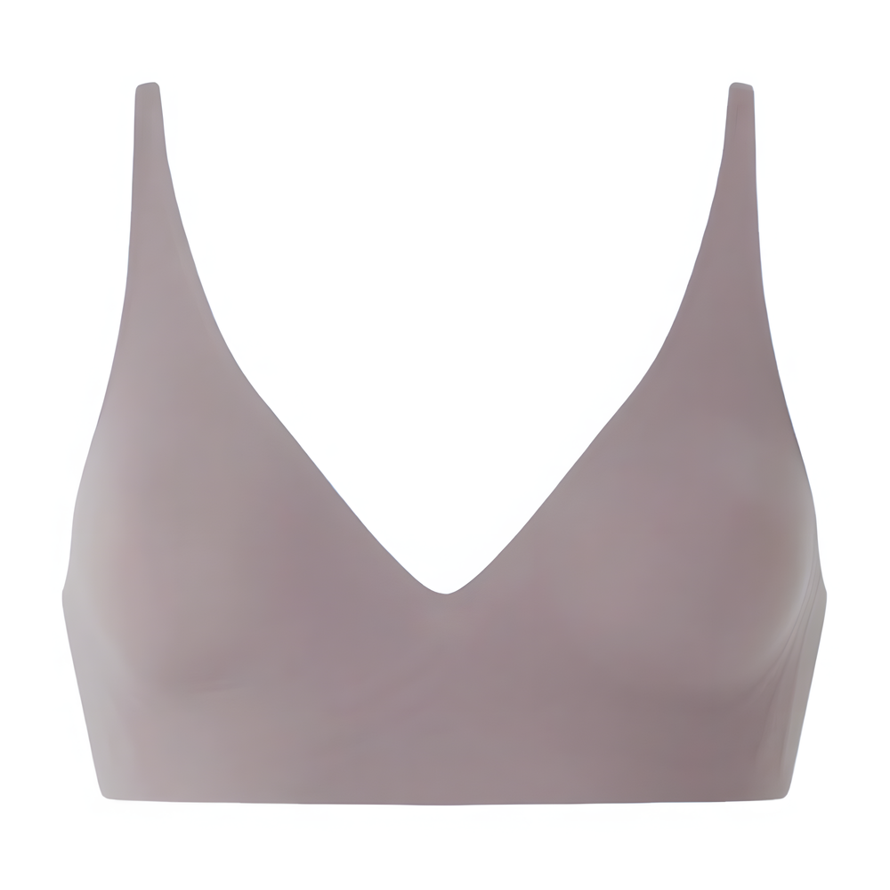 The Sculpting V-Neck Seamless Bra – Wire-Free Jelly Support & Full Coverage