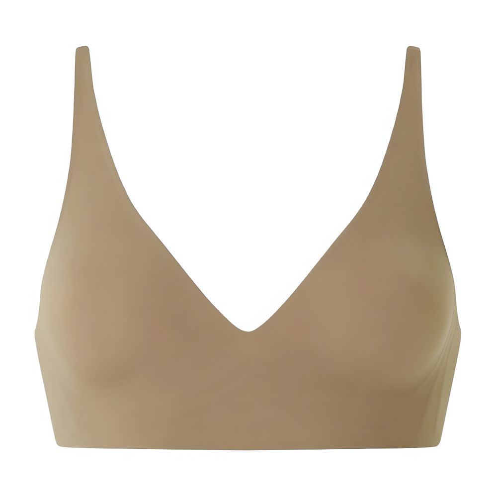 The Sculpting V-Neck Seamless Bra – Wire-Free Jelly Support & Full Coverage