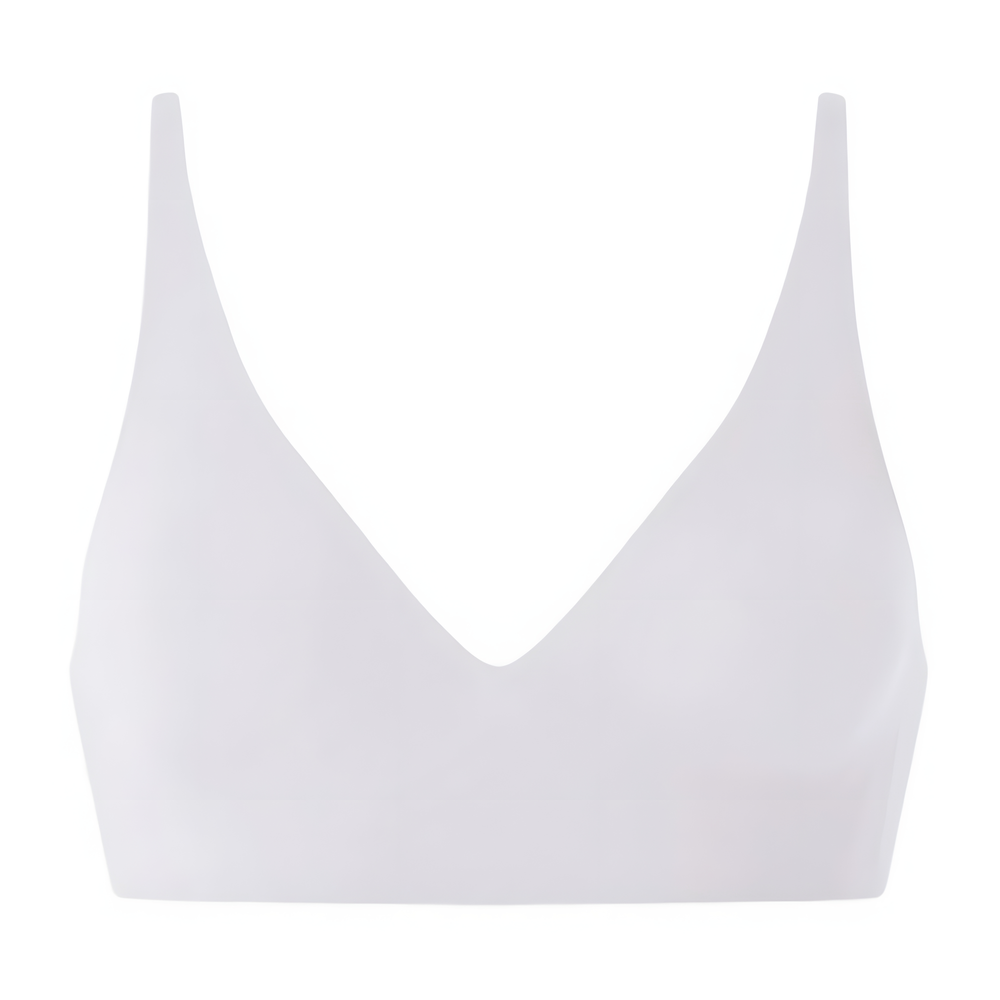 The Sculpting V-Neck Seamless Bra – Wire-Free Jelly Support & Full Coverage